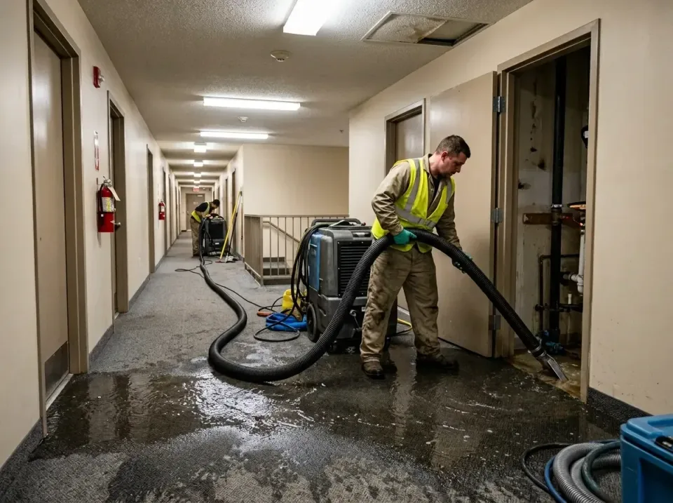 multi-unit-apartment-hallway-f-005 — frequently asked questions, Emergency Burst Pipe Water Extraction & Removal in Turpin H…
